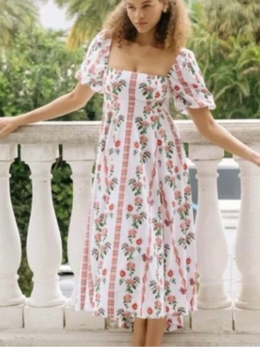 Hill House Home Red Vine Shell Stripe Matilda Dress - Picture 3 of 3